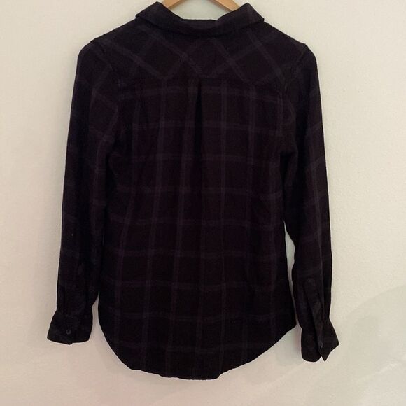 Rails sz XS black plaid long sleeve button up super soft - Picture 5 of 5